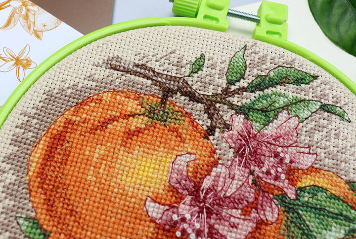 Cross-stitch kit Citrus notes AHM-076