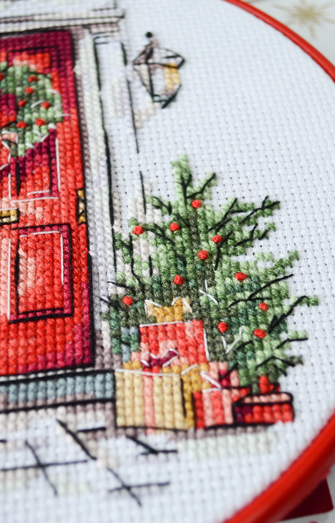 Cross-stitch kit - Festive welcome AHM-089