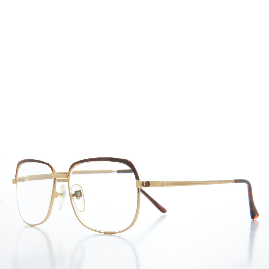 Square Two-Tone Vintage Reading Glasses - Ainsley