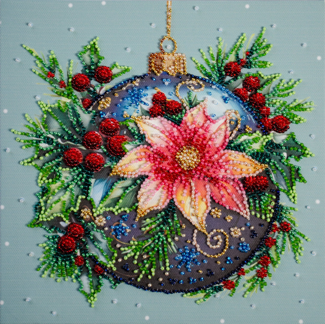 Bead embroidery kit - Christmas glow AMB-113