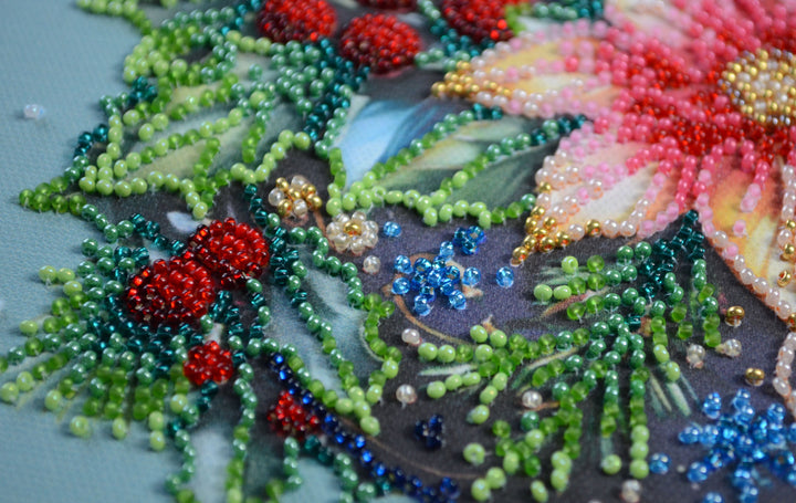 Bead embroidery kit - Christmas glow AMB-113