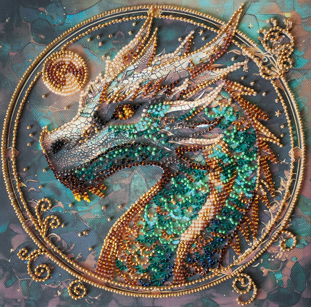 Mid-sized bead embroidery kit - Breath of Fire AMB-122