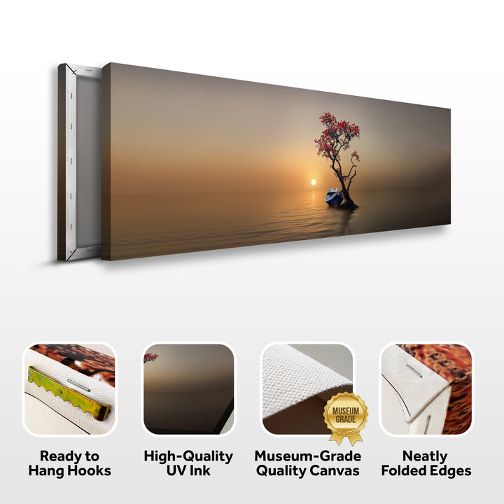 Alone Tree Canvas Wall Art IV