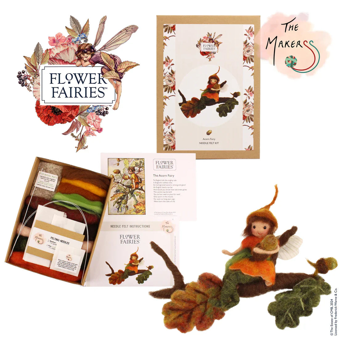 Felting Kit -  Acorn Fairy Needle Felting Kit