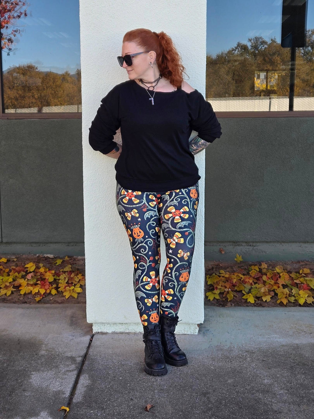 Spooky Sweet Garden (Johanna Parker Exclusive) - High-quality Handcrafted Vibrant Leggings