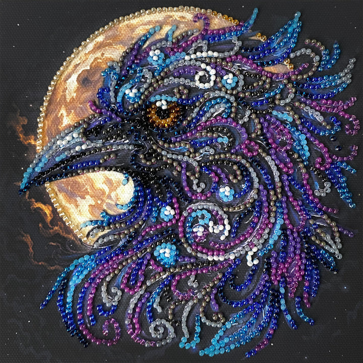 Amber Gaze Mini Bead Embroidery Kit by Abris Art AM-270