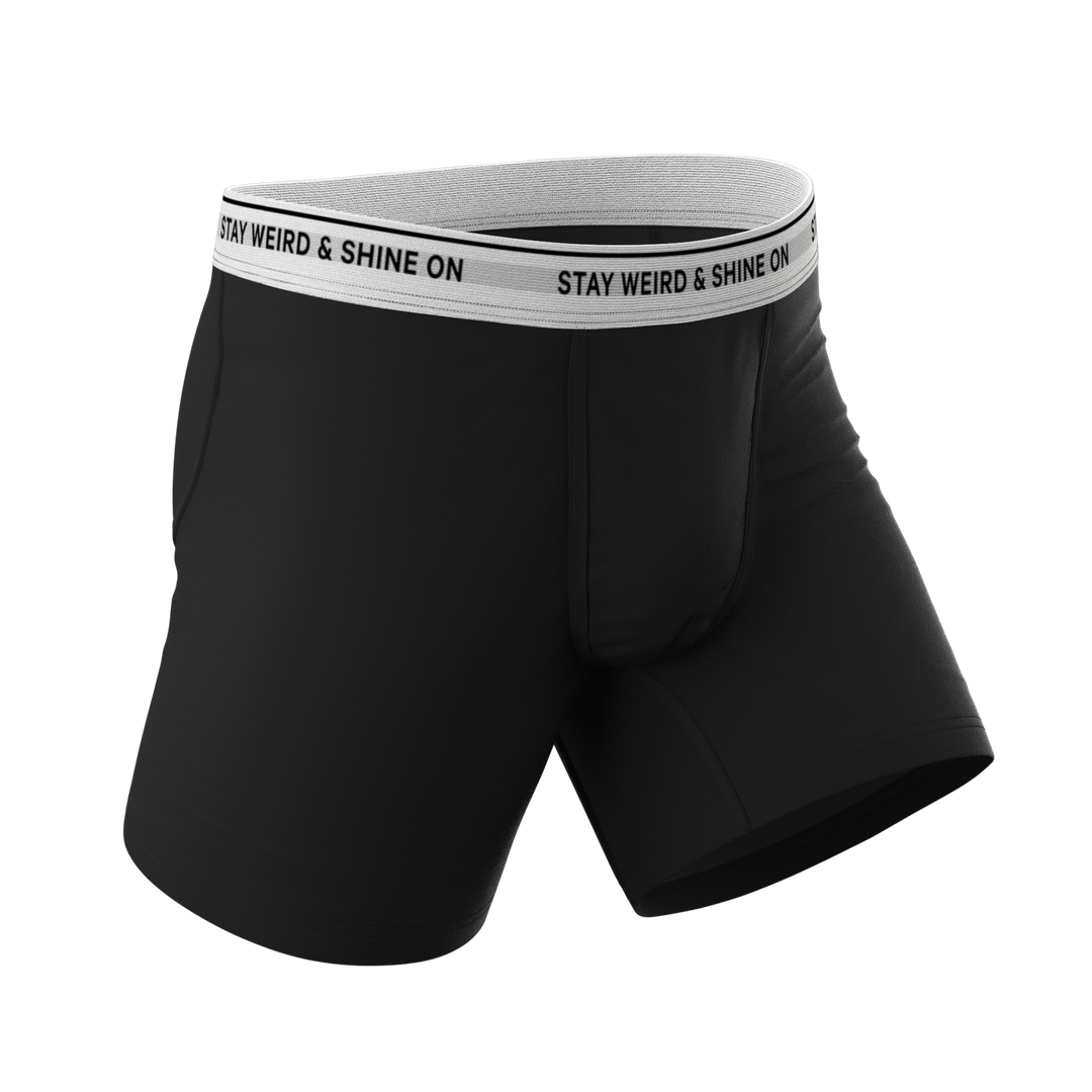 The Anthem | Black Shinesty Ball Hammock® Pouch Underwear