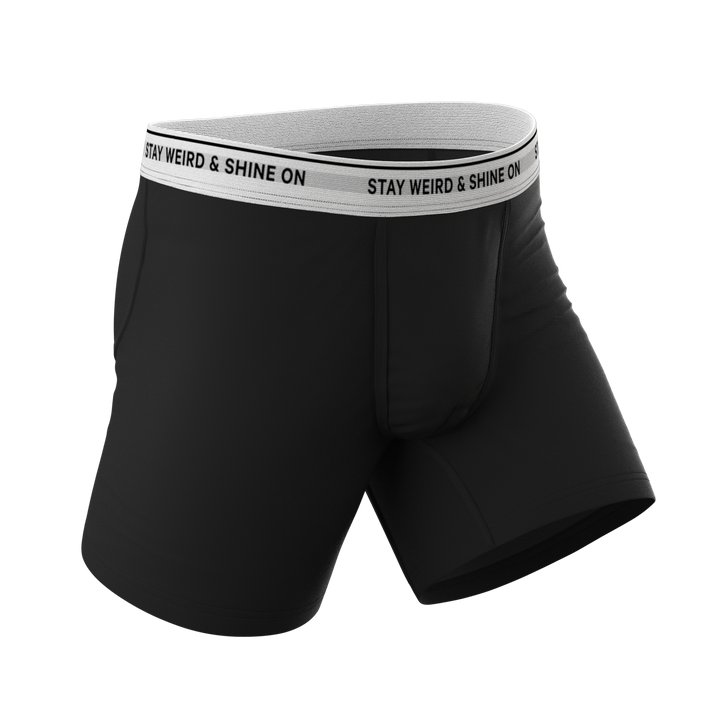 The Anthem | Black Shinesty Ball Hammock® Pouch Underwear