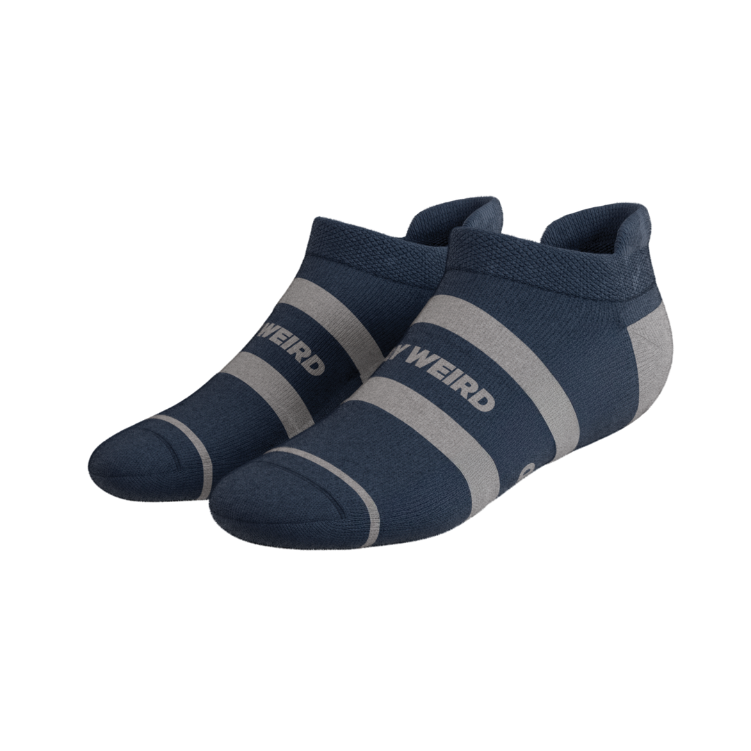 The Arctic | Navy and Grey Heel Hammock™ Ankle Socks