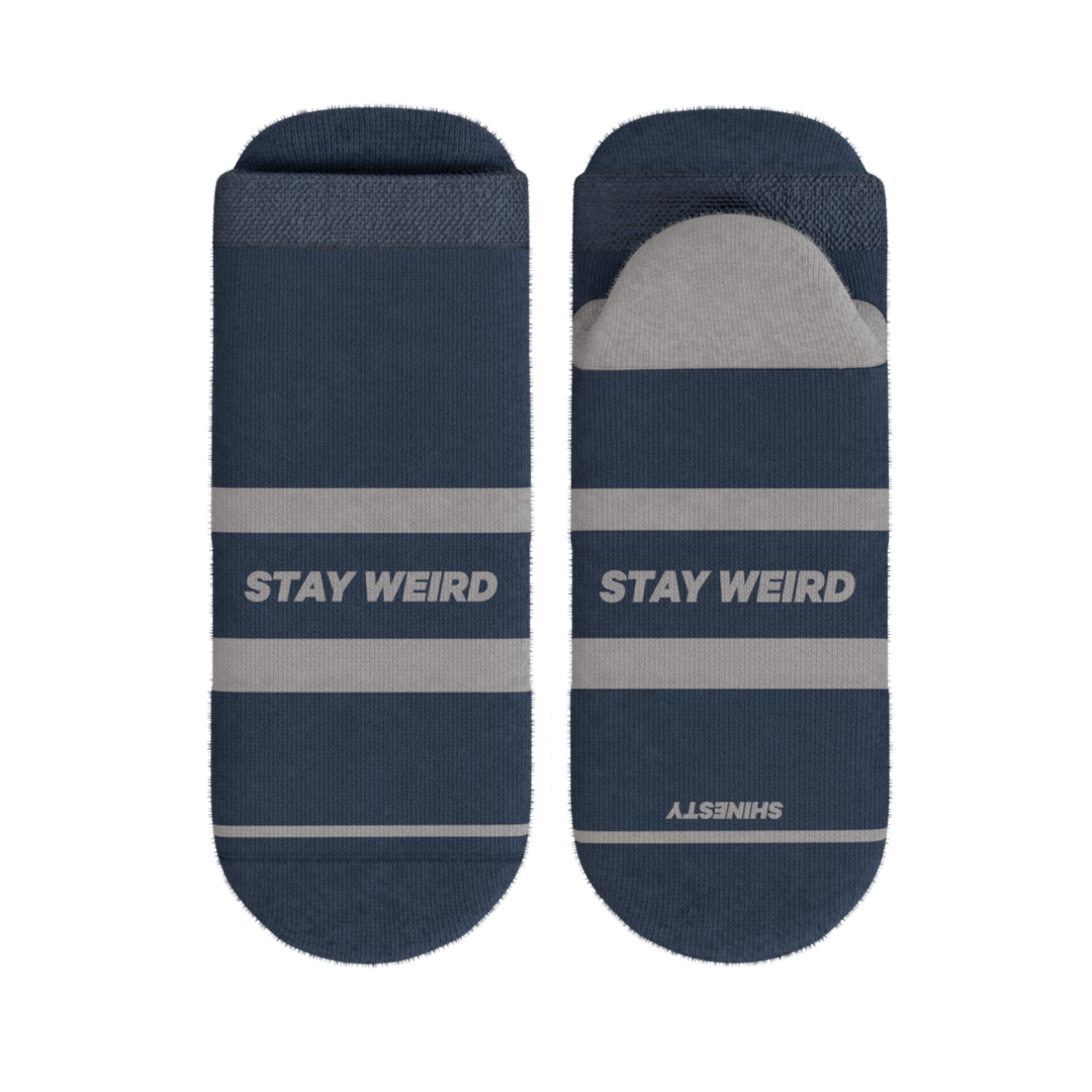 The Arctic | Navy and Grey Heel Hammock™ Ankle Socks