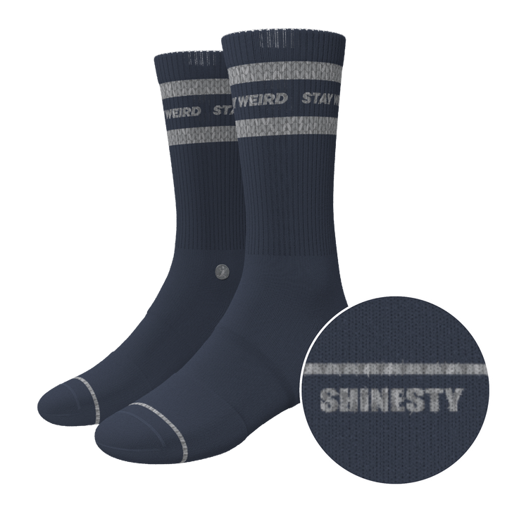 The Arctic | Navy and Grey Heel Hammock™ Crew Socks