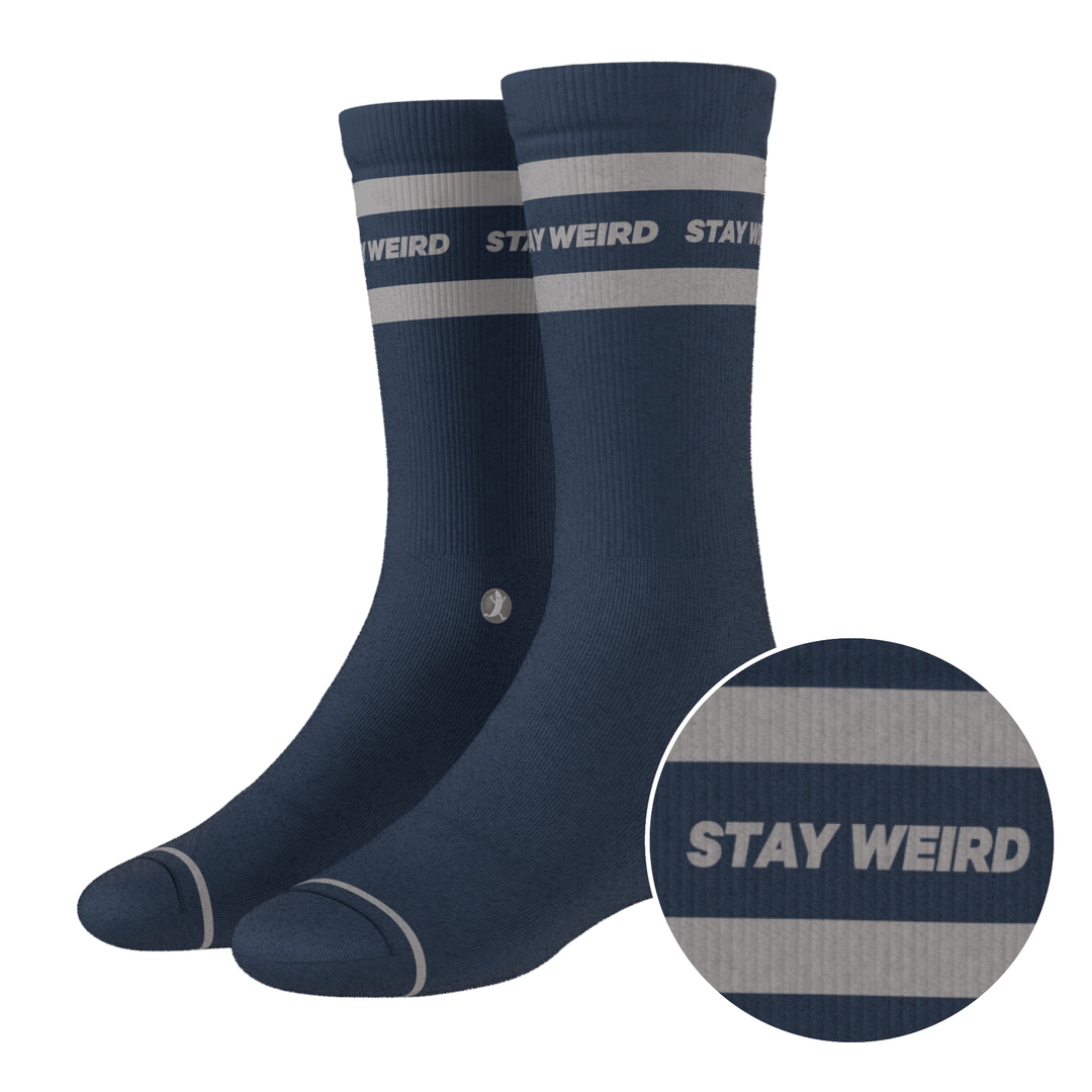 The Arctic | Navy and Grey Heel Hammock™ Crew Socks