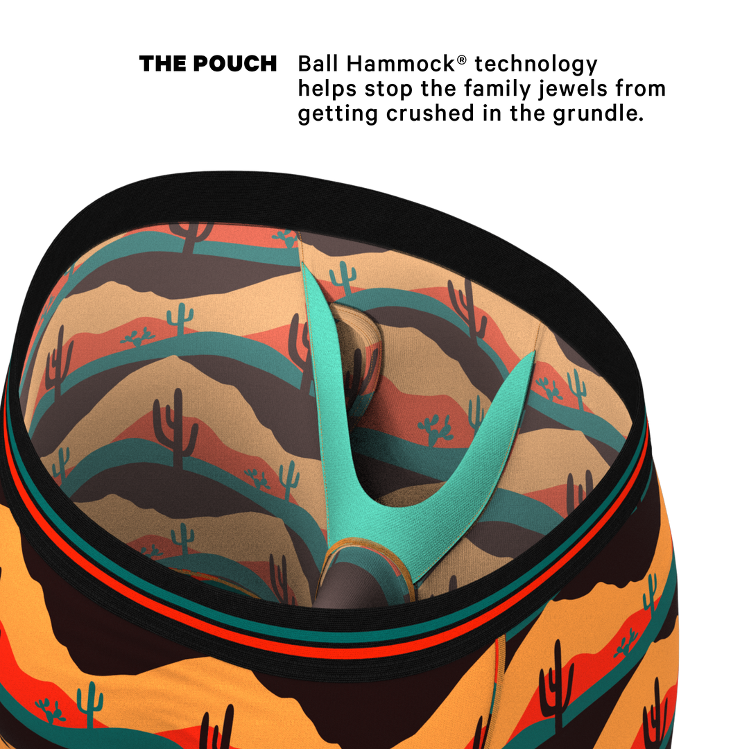 The Arizona Dawn | Desert Scene Long Leg Ball Hammock® Pouch Underwear With Fly