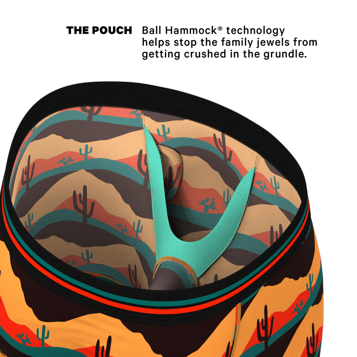 The Arizona Dawn | Desert Scene Long Leg Ball Hammock® Pouch Underwear With Fly