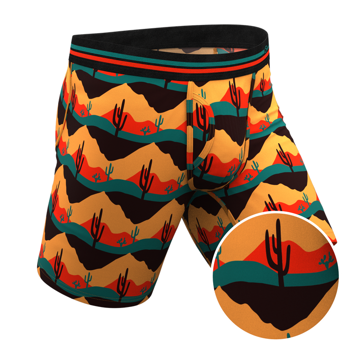 The Arizona Dawn | Desert Scene Long Leg Ball Hammock® Pouch Underwear With Fly