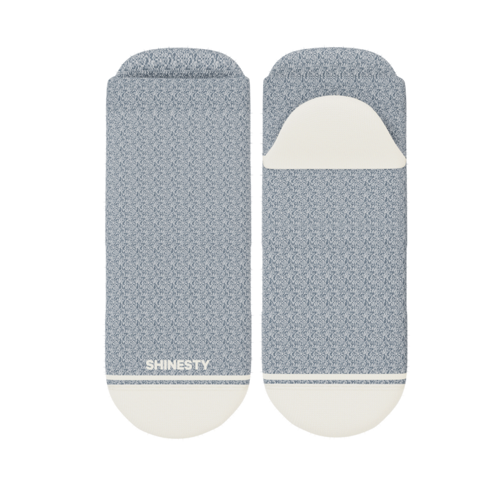 The Asteroid | Blue Marl Heel Hammock™ Ankle Socks