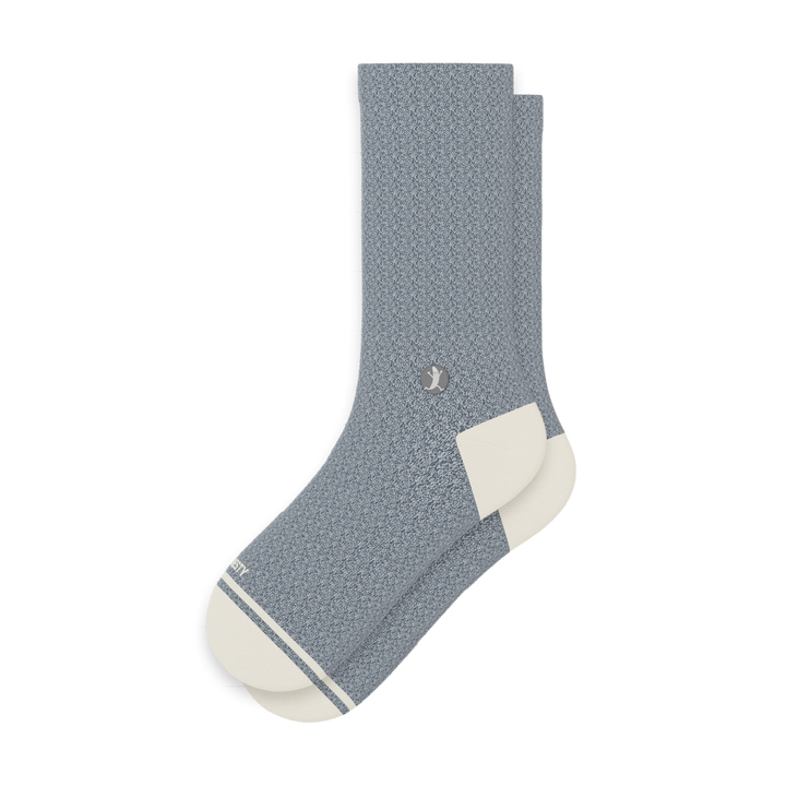 The Asteroid | Blue Marl Heel Hammock™ Crew Socks