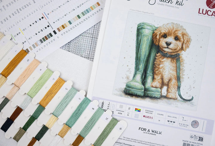 For a Walk B1426L Counted Cross-Stitch Kit