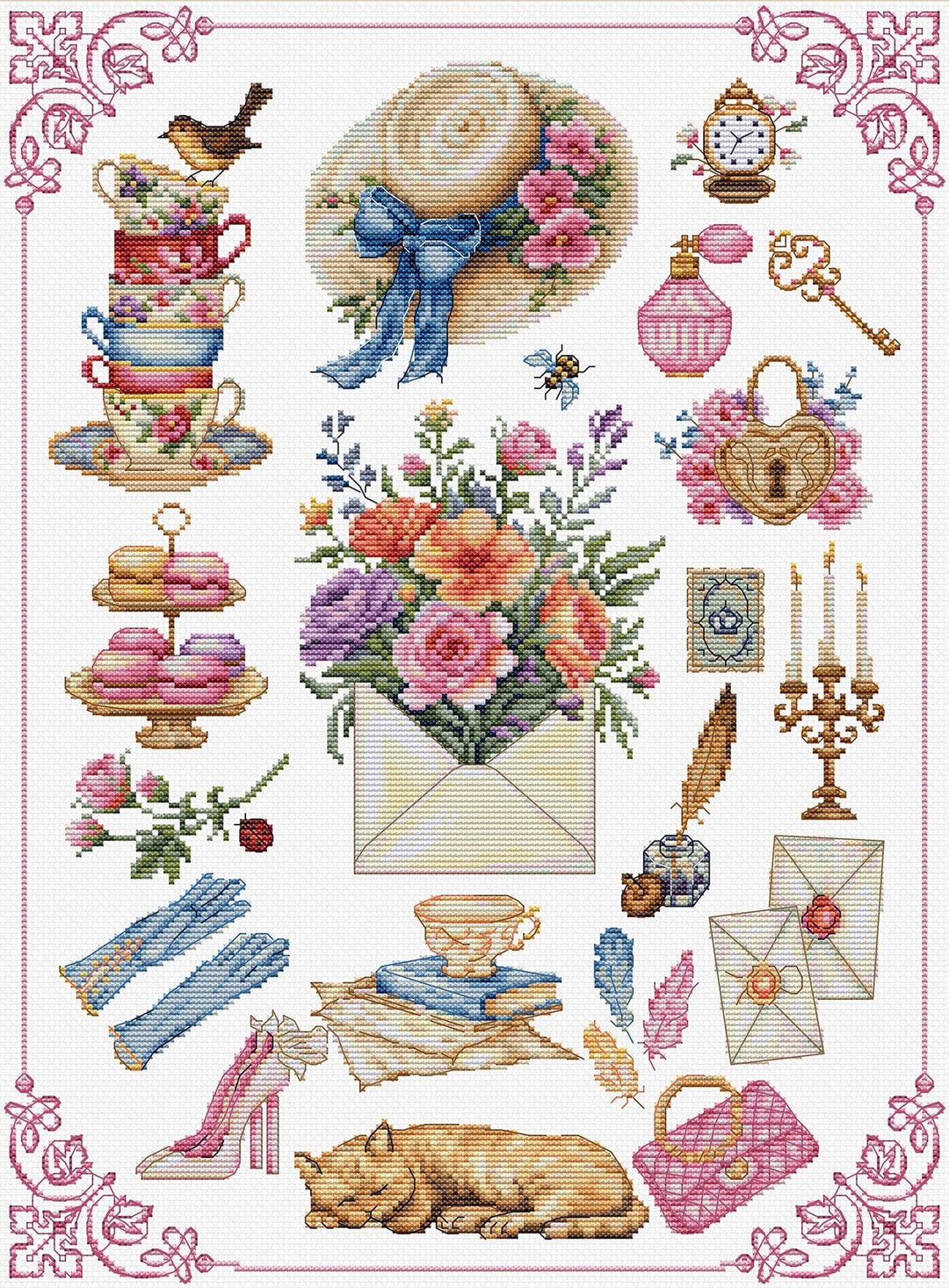 Beauty B7041L Counted Cross-Stitch Kit