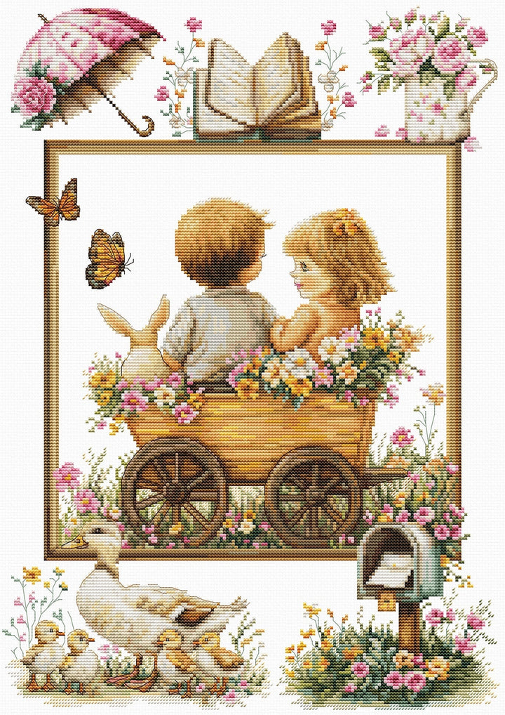 The Adventures of The Little Ones B7043L Counted Cross-Stitch Kit