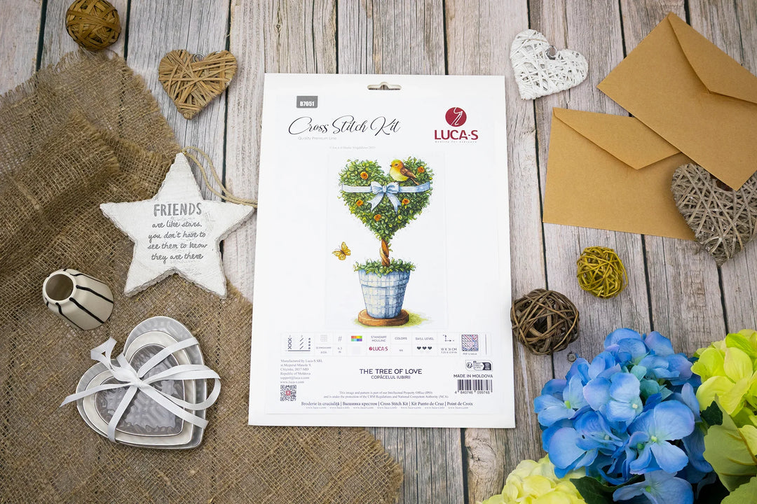 The Tree of Love Counted Cross-Stitch Kit by Luca-S B7051L