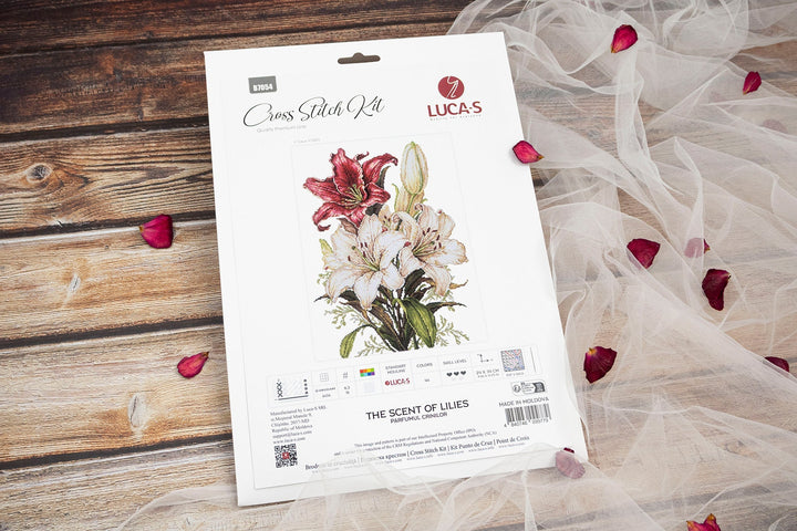 The scent of Lilies Counted Cross-Stitch Kit by Luca-S B7054L