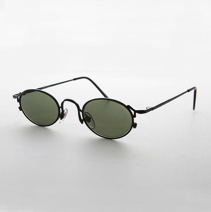 Oval Victorian Style 90s Sunglasses - Beatrice