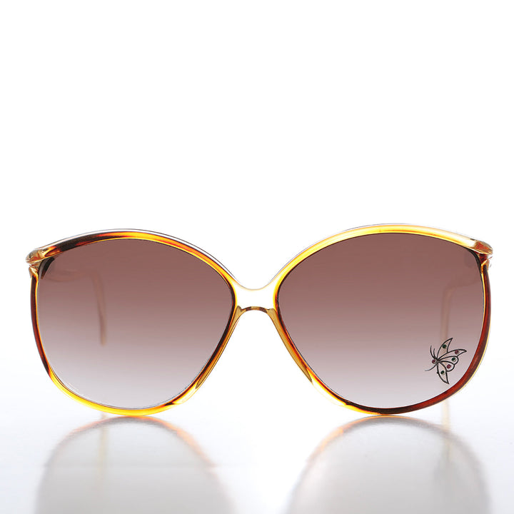 80s Rhinestone Boho Vintage Sunglasses - Belinda