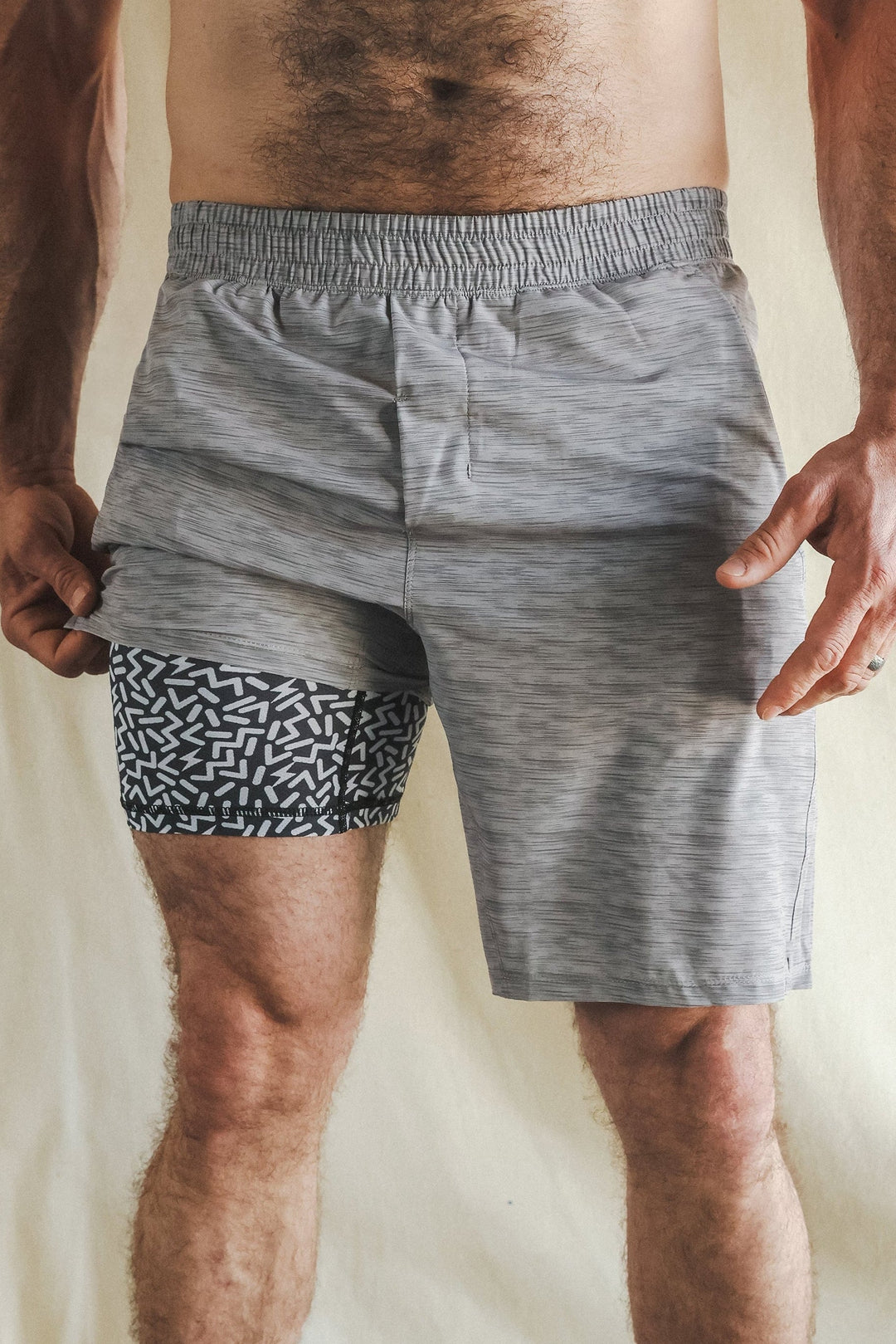 The Junk Trunks | Grey Ball Hammock® 9 Inch Athletic Shorts