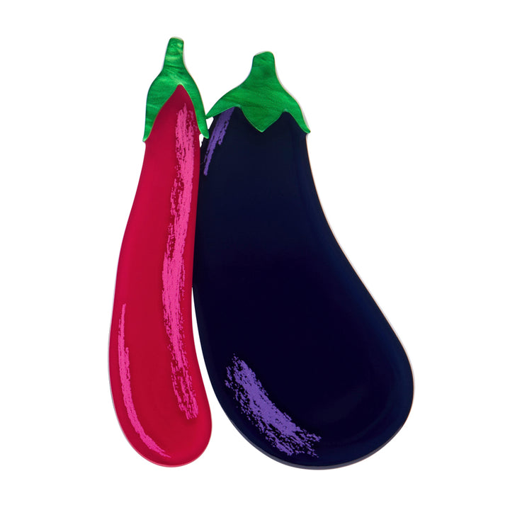 Eggplant Envy Brooch by Erstwilder