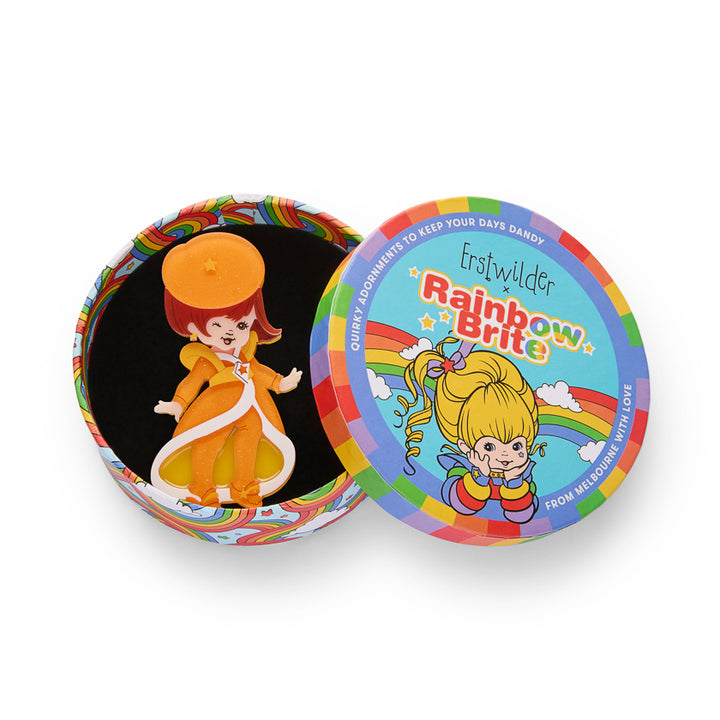 Lala Orange Brooch Rainbow Brite x Erstwilder