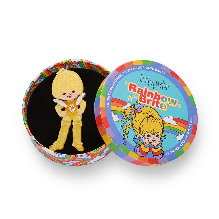 Canary Yellow Brooch Rainbow Brite x Erstwilder