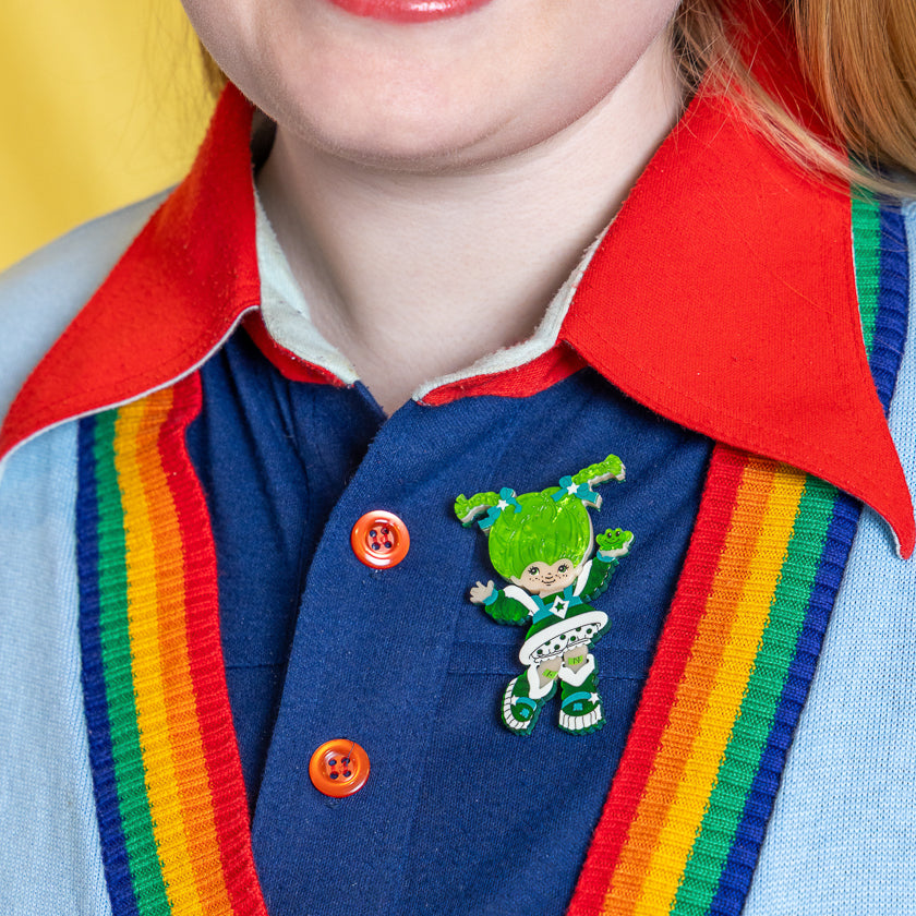 Patty O’Green Brooch Rainbow Brite x Erstwilder