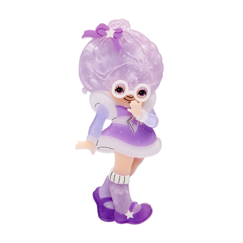 Shy Violet Brooch Rainbow Brite x Erstwilder