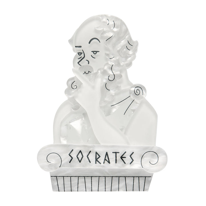 Socratic Method Brooch by Erstwilder erstwilder