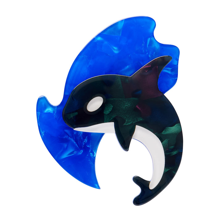 Olinda the Honorable Orca Brooch by Erstwilder