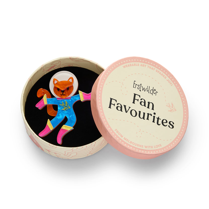 Cosmic Kitty Brooch by Erstwilder