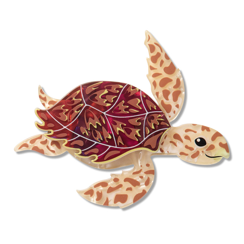 Hawksbill Turtle Brooch by Erstwilder