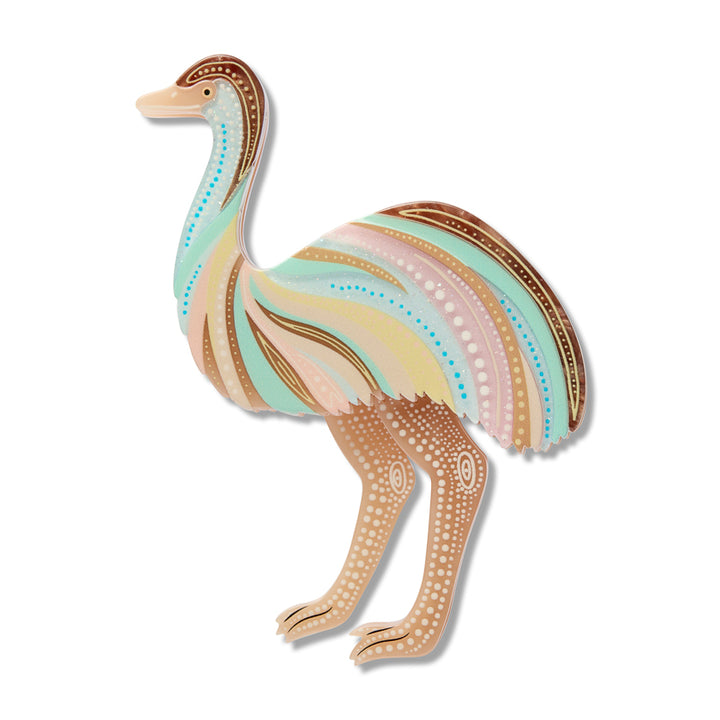 Utingat Ritjinguthinha (Emu) Brooch by Erstwilder