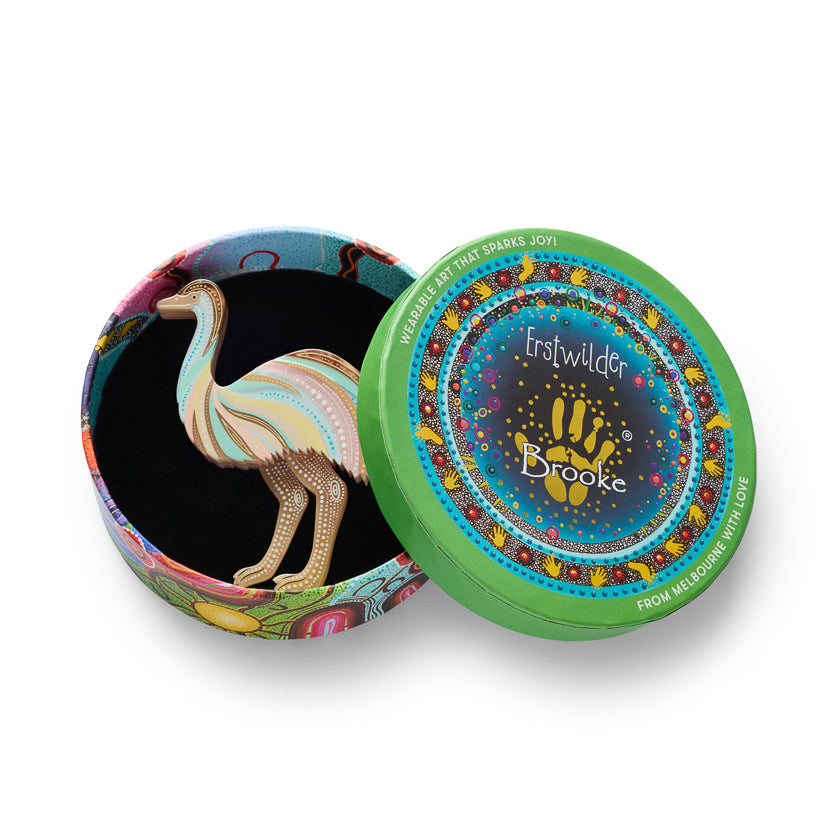 Utingat Ritjinguthinha (Emu) Brooch by Erstwilder