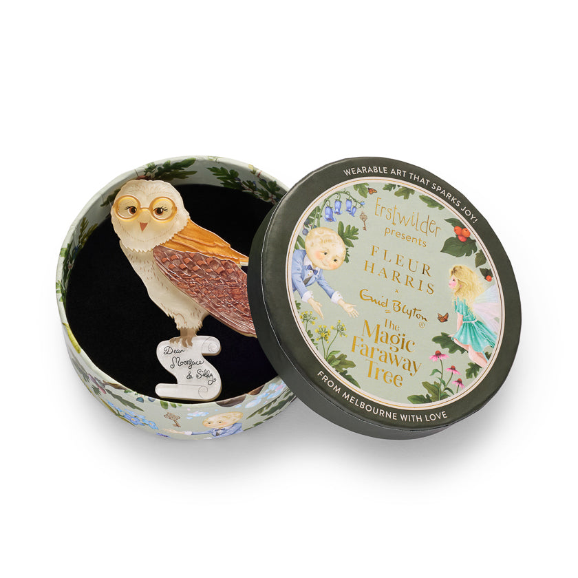 Barny Owl Brooch by Erstwilder | Magic Faraway Tree