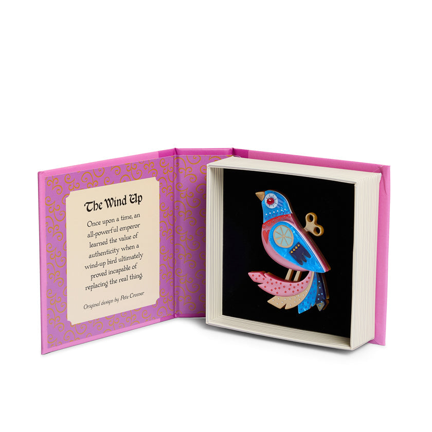 The Wind Up Brooch by Erstwilder x Pete Cromer