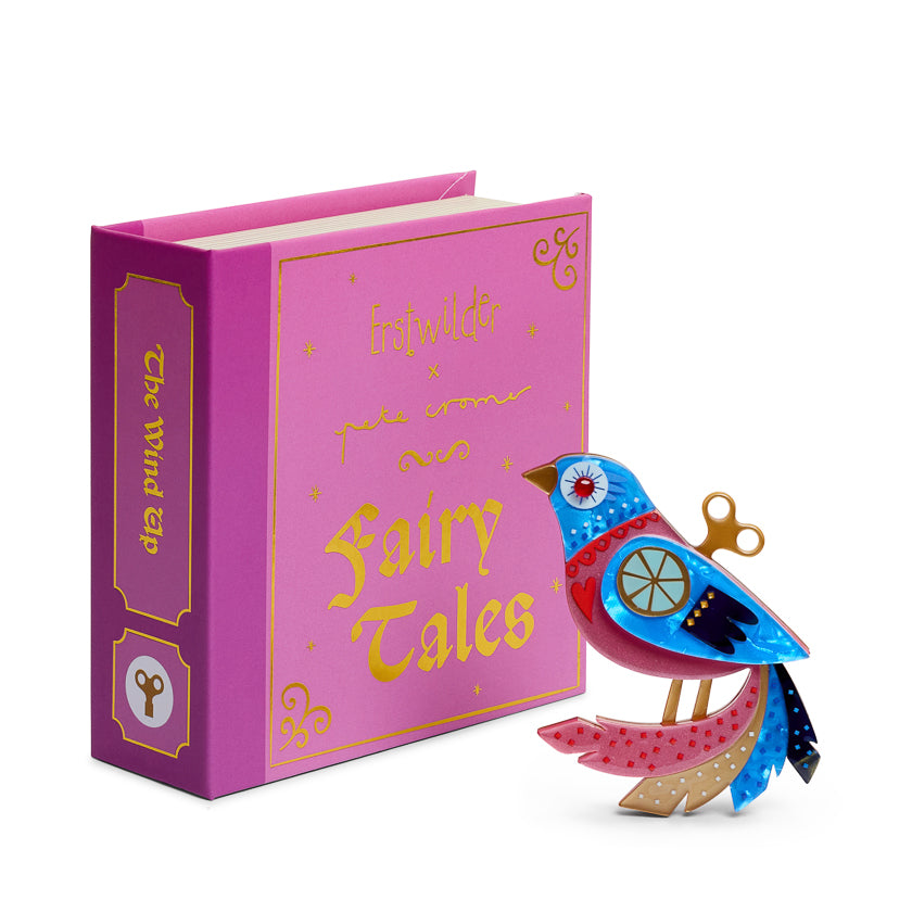The Wind Up Brooch by Erstwilder x Pete Cromer
