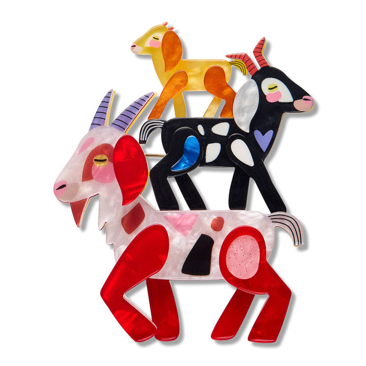 Goat Goals Brooch by Erstwilder x Pete Cromer