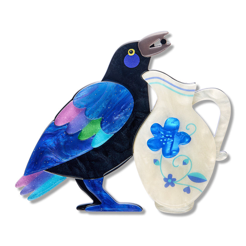 Thirsty Work Brooch by Erstwilder x Pete Cromer