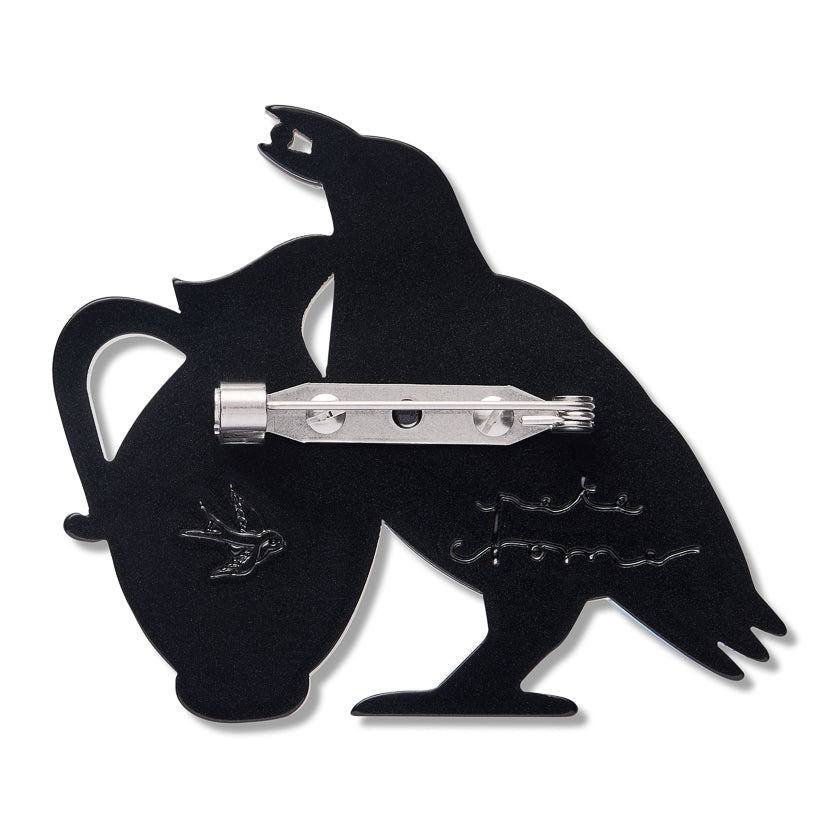 Thirsty Work Brooch by Erstwilder x Pete Cromer