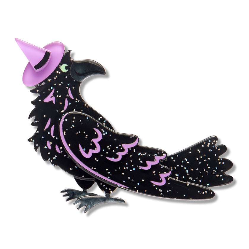 Flirt and Flutter Brooch by Erstwilder | Midnight Mischief Halloween Collection