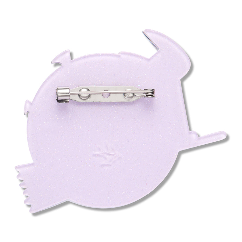 Familiar Flight Brooch by Erstwilder shown with gift box | Midnight Mischief Halloween Collection