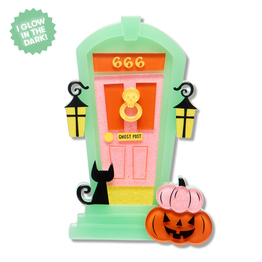 Knock Knock Brooch by Erstwilder | Midnight Mischief Halloween Collection