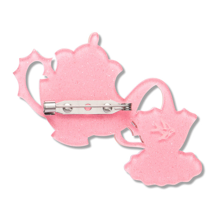 Spills and Spells Brooch by Erstwilder shown with gift box | Midnight Mischief Halloween Collection